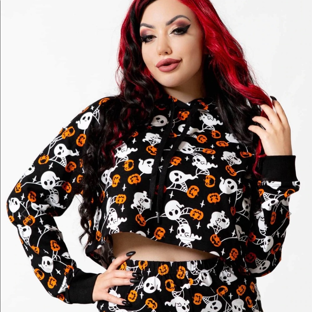 Killstar Cropped Hoodie